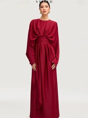 Veiled Collection Maleeka Drape Maxi Dress - Karaz